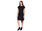 Kenneth Cole New York Gathered Front Detail Dress (black) Women's Dress