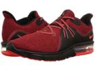 Nike Air Max Sequent 3 (black/total Crimson/university Red) Men's Shoes