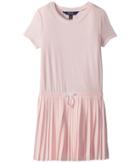 Polo Ralph Lauren Kids Pleated Jersey T-shirt Dress (little Kids) (hint Of Pink) Girl's Dress