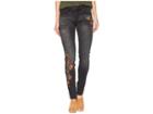 Jag Jeans Sheridan Skinny Jeans W/ Embroidery In Thorne Blue (coal Wash) Women's Jeans