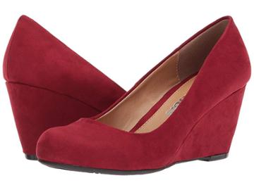 Dirty Laundry Dl Not Me Wedge Pump (cherry Red) Women's Wedge Shoes
