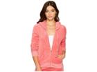 Juicy Couture Robertson Velour Jacket (frozen Strawberry) Women's Coat