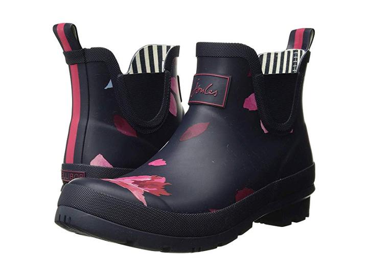 Joules Wellibob Chelsea Boot (french Navy Chestnut Leaves) Women's Boots