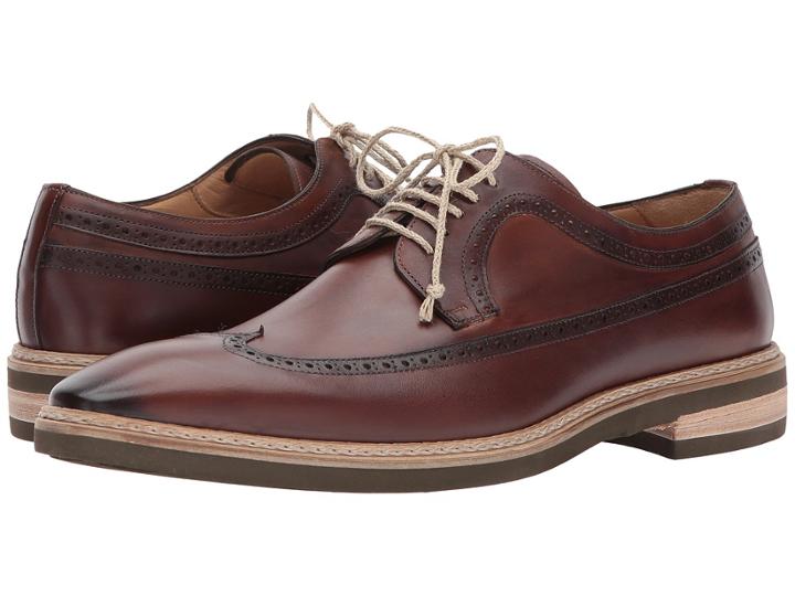 Mezlan Maraval (cognac) Men's Lace Up Wing Tip Shoes
