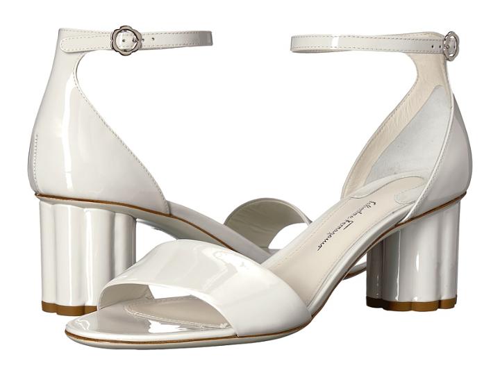 Salvatore Ferragamo Eraclea (new Bianco Ottico Patent) High Heels