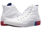 Converse Chuck Taylor(r) All Star Tri Block Midsole Hi (white/red/blue) Classic Shoes