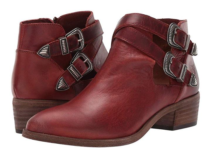 Frye Ray Western Shootie (red Clay) Women's Pull-on Boots
