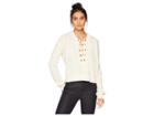 Show Me Your Mumu Joey Lace-up Sweater (snowflake Cable Knit) Women's Sweater