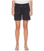 Jag Jeans Diana Knit Waist 5 Drawstring Shorts In Breezy Poplin (nautical Navy) Women's Shorts
