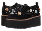 Shellys London Flora Platform Oxford (black) Women's Lace Up Casual Shoes