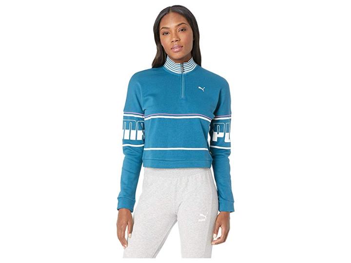 Puma Rebel 1/2 Zip Turtleneck (corsair) Women's Sweatshirt