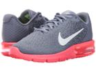 Nike Air Max Sequent 2 (dark Sky Blue/white/solar Red) Women's Running Shoes