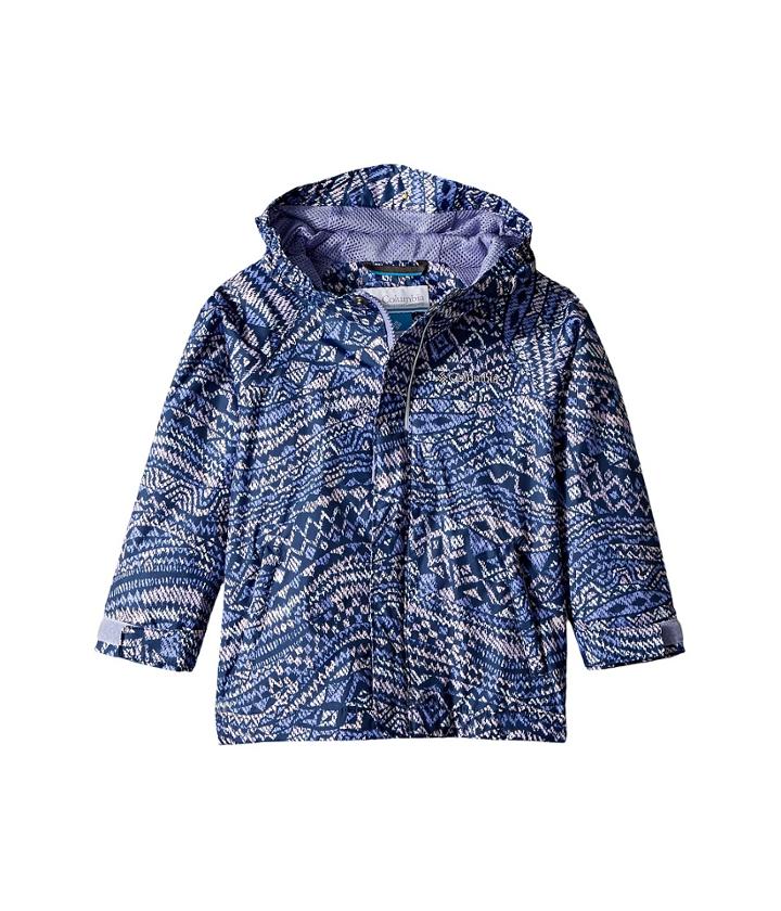 Columbia Kids Fast Curioustm Rain Jacket (toddler) (fairytale Wave Print/fairytale) Girl's Jacket
