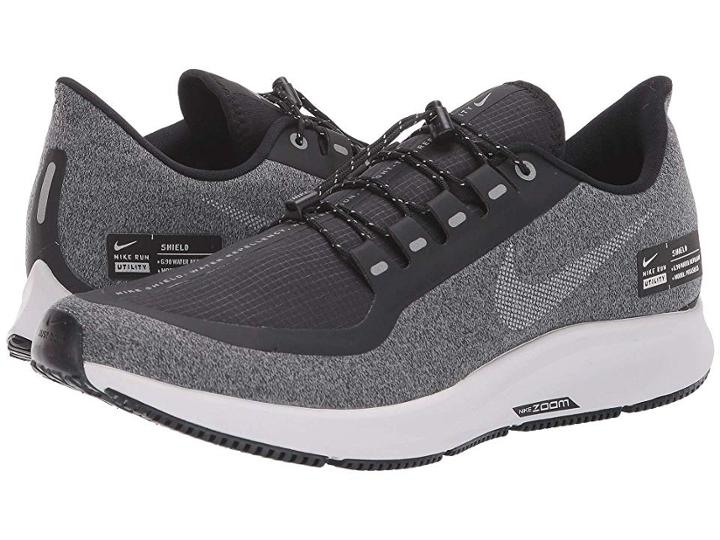 Nike Air Zoom Pegasus 35 Shield (black/metallic Silver/cool Grey) Men's Running Shoes