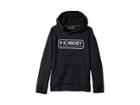 Under Armour Kids Ua Hockey Hoodie (big Kids) (black/black/iridescent Foil) Boy's Sweatshirt