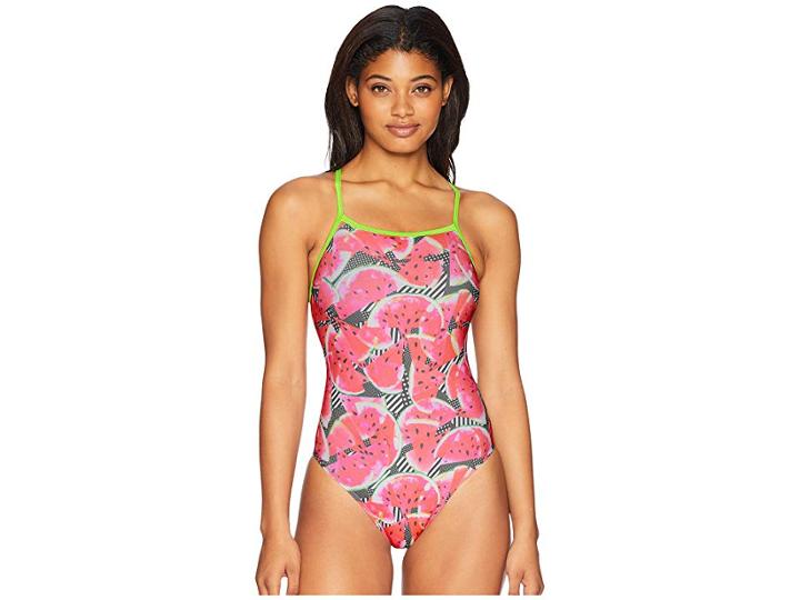 Speedo Flipturns Propel Back (deep Coral) Women's Swimsuits One Piece
