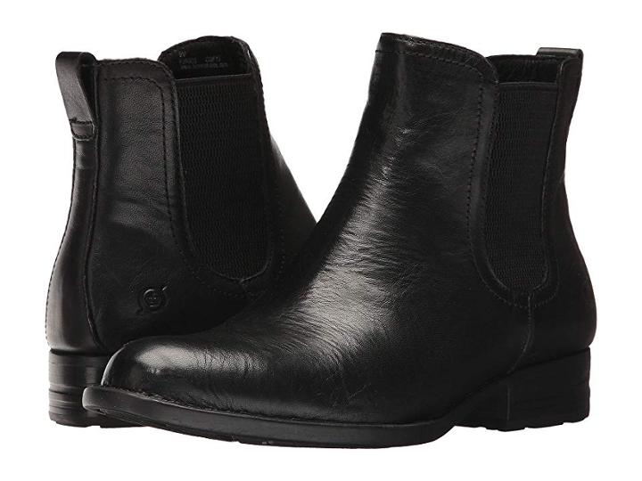 Born Casco (black Full Grain) Women's Pull-on Boots