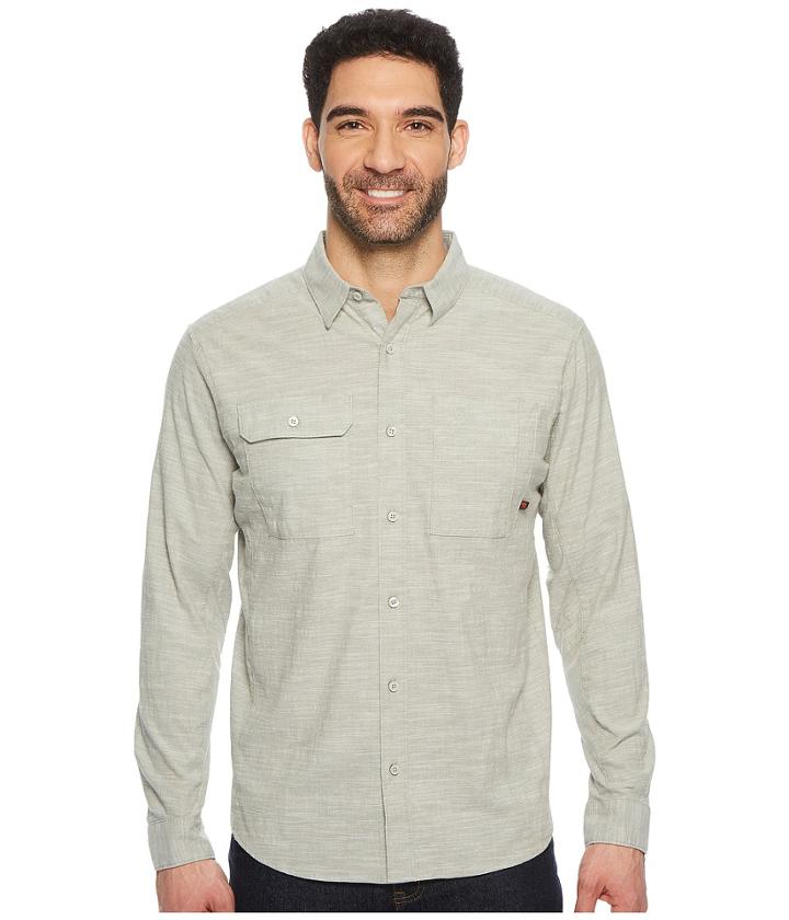 Mountain Hardwear Outposttm Long Sleeve Top (green Fade) Men's Long Sleeve Button Up