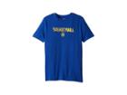 Under Armour Kids Basketball Wordmark Short Sleeve Tee (big Kids) (royal/green Typhoon/taxi) Boy's T Shirt