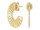 Shashi Violet Hoop Earrings (gold) Earring
