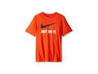 Nike Kids Jdi Swoosh Tee (little Kids/big Kids) (team Orange/team Orange/obsidian) Boy's T Shirt