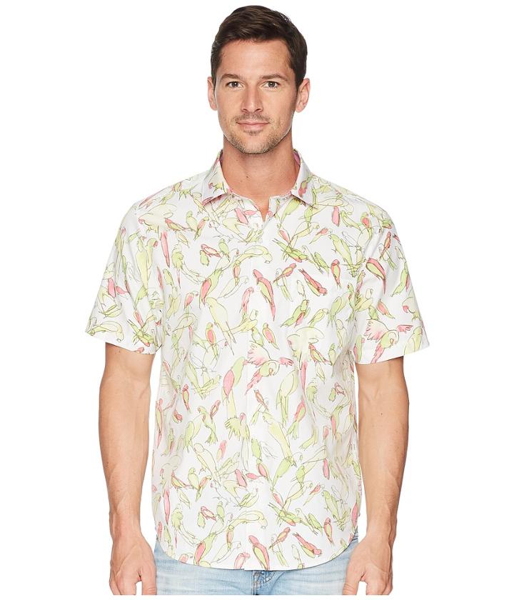 Tommy Bahama Loro Fiesta Camp Shirt (white) Men's Clothing