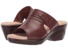 Clarks Lynette Trudie (mahogany Leather) Women's Sandals