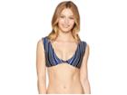Roxy Urban Waves Regular Elongated Tri Top (medieval Blue Swim Vertical Stripe) Women's Swimwear