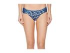 Lucky Brand Nomad Ikat Reversible Side Sash Hipster Bottom (navy) Women's Swimwear