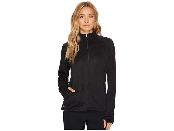Adidas Golf Essentials Textured Jacket (black) Women's Coat