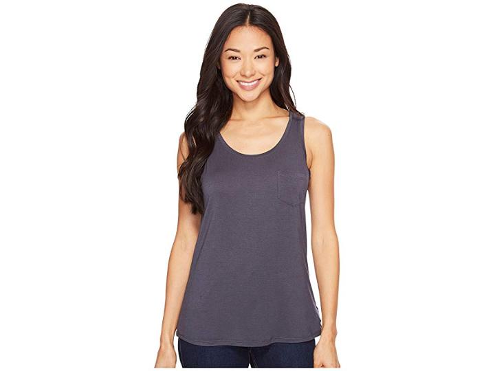 Prana Foundation Scoop Neck Tank Top (coal) Women's Sleeveless