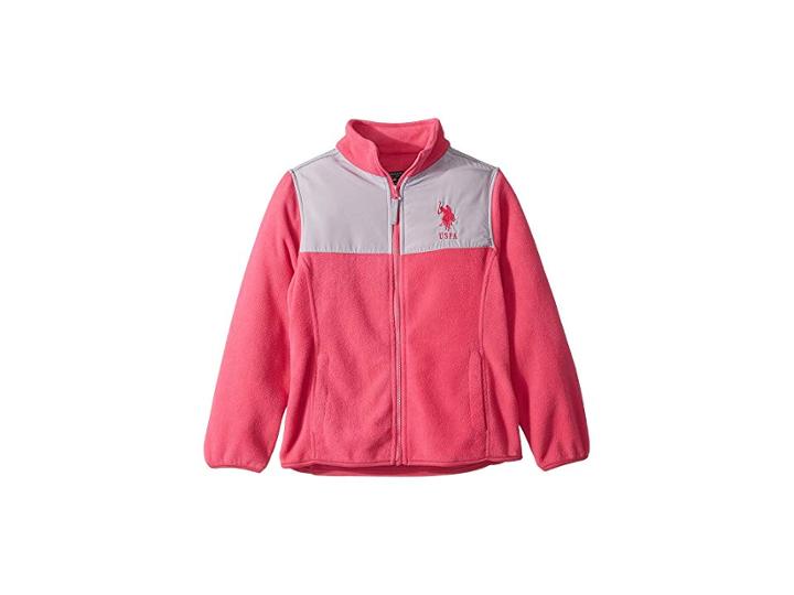 U.s. Polo Assn. Kids Polar Fleece (big Kids) (fuchsia) Girl's Coat