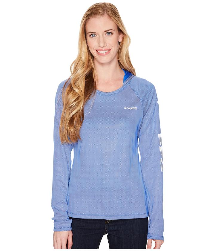 Columbia Solar Shade Hoodie (blue Macaw) Women's Sweatshirt