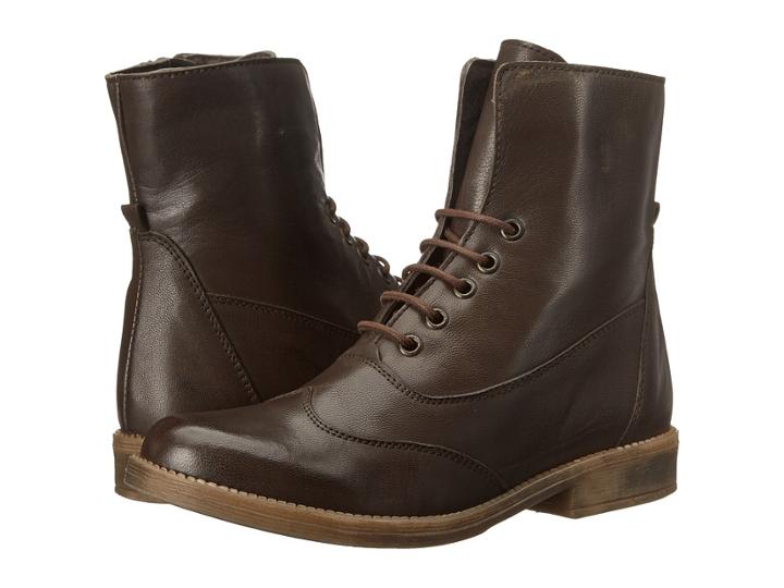 Eric Michael Riley (brown) Women's Lace-up Boots