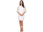 Lauren Ralph Lauren Claire Luxe Tech Crepe Dress (cream/white/wheat) Women's Dress