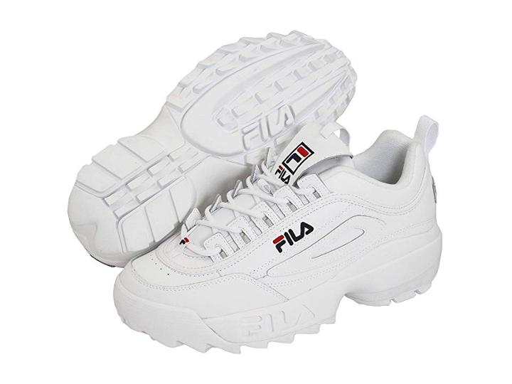 Fila Strada Disruptor (white/peacoat/vintage Red) Men's  Shoes