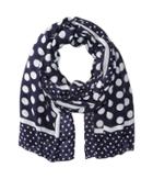 Michael Michael Kors Deluxe Logo Dot Oblong (navy/white) Scarves