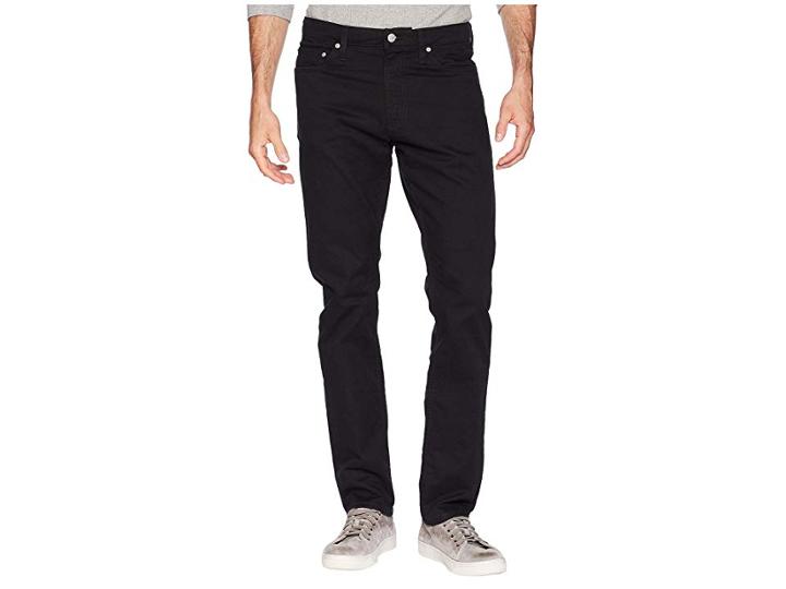 Calvin Klein Jeans Five-pocket Stretch Twill Pants (black) Men's Casual Pants