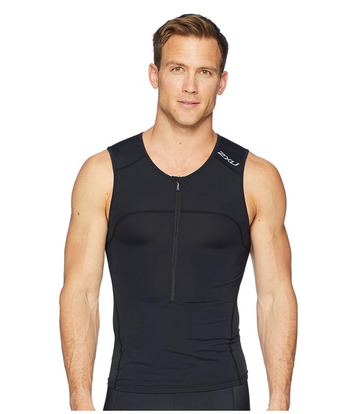 2xu Active Tri Singlet (black/black) Men's Clothing