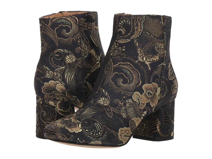 Franco Sarto Jubilee 2 (black/green Floral Brocade) Women's Shoes
