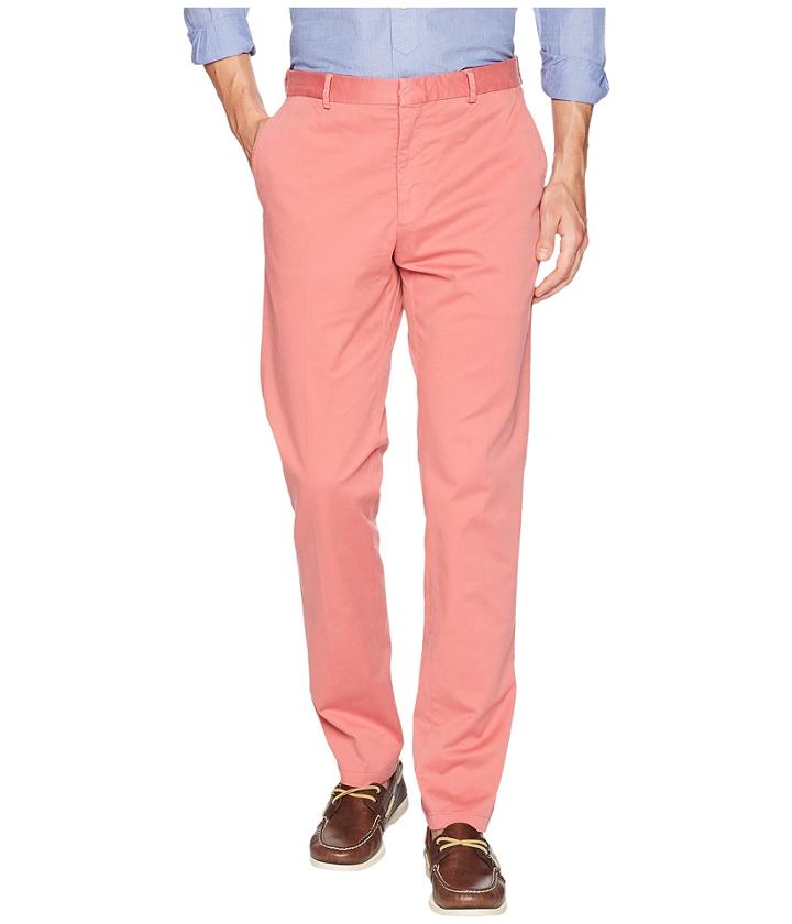 Polo Ralph Lauren Garment Dyed Cotton Stretch Trousers (nantucket Red) Men's Casual Pants