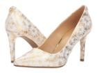 Michael Michael Kors Dorothy Flex Pump (optic/gold Metallic Flower Embossed) Women's Shoes