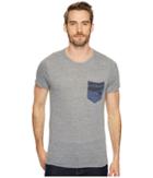 Alternative Eco Pocket Crew T-shirt (eco Grey/navy Camo) Men's Short Sleeve Pullover