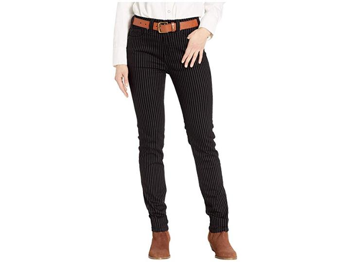 Rock And Roll Cowgirl High-rise Skinny Jeans In Black Whs8717 (black) Women's Jeans