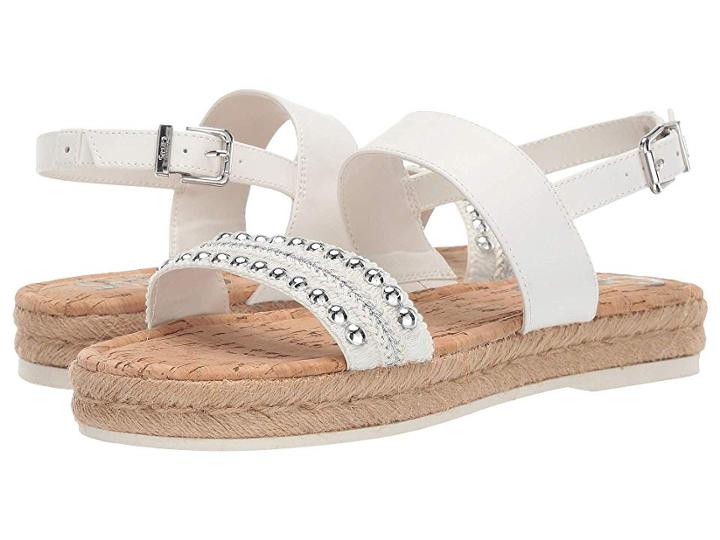 Circus By Sam Edelman Andrea (bright White Metallic Woven Braind/smooth Atanado/jute) Women's Shoes