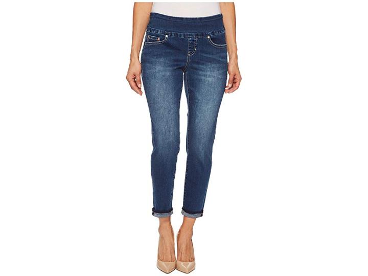 Jag Jeans Petite Petite Amelia Slim Ankle Pull-on Denim Jeans In Kodiak Blue (kodiak Blue) Women's Jeans