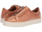 Frye Lena Whip Zip Low (dusty Rose Antique Pull Up) Women's Lace Up Casual Shoes