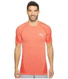 Puma Evoknit Better Tee (high Risk Red) Men's T Shirt