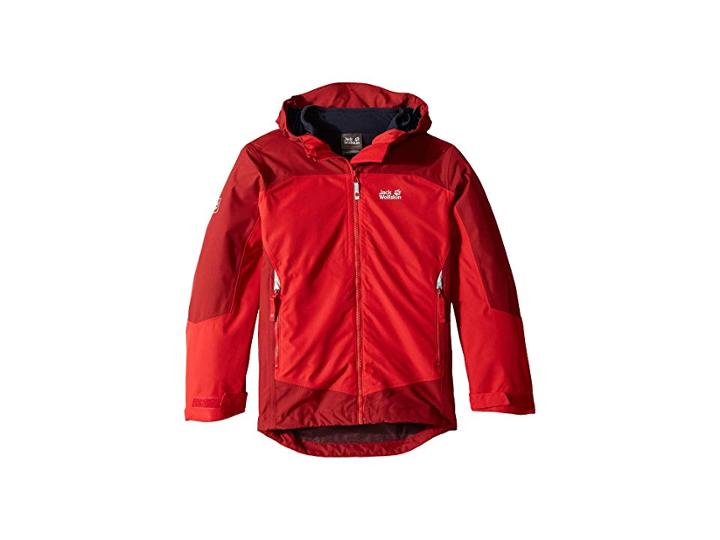 Jack Wolfskin Kids Akka 3-in-1 Jacket (infant/toddler/little Kids/big Kids) (ruby Red) Boy's Coat