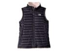 The North Face Kids Reversible Mossbud Swirl Vest (little Kids/big Kids) (periscope Grey) Girl's Vest